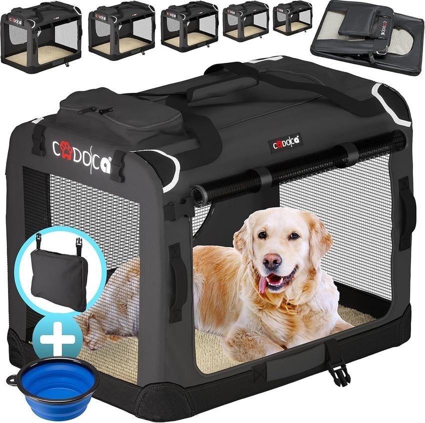 Foldable fabric car crate for dogs, S–XL0 kg) - photo 1