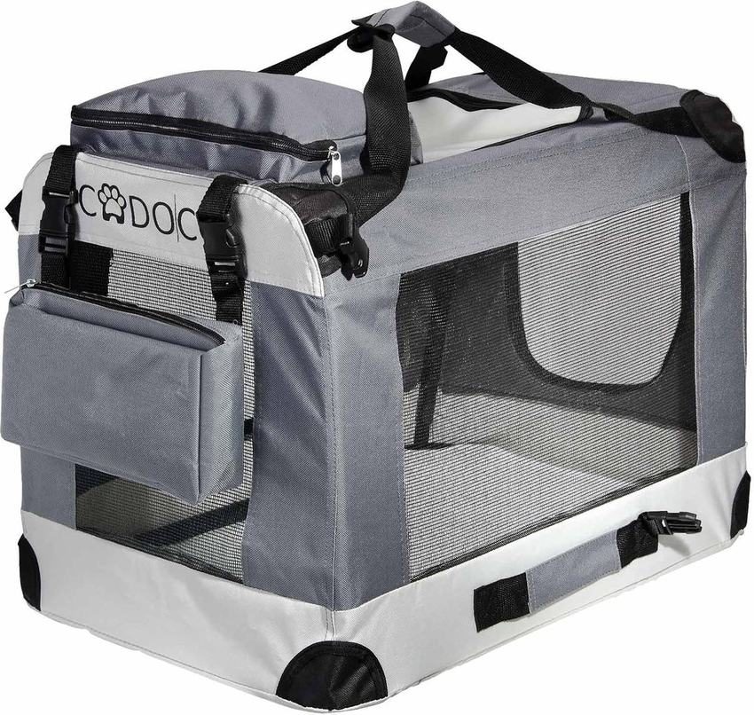 Foldable fabric car crate for dogs, S–XL0 kg) - photo 2