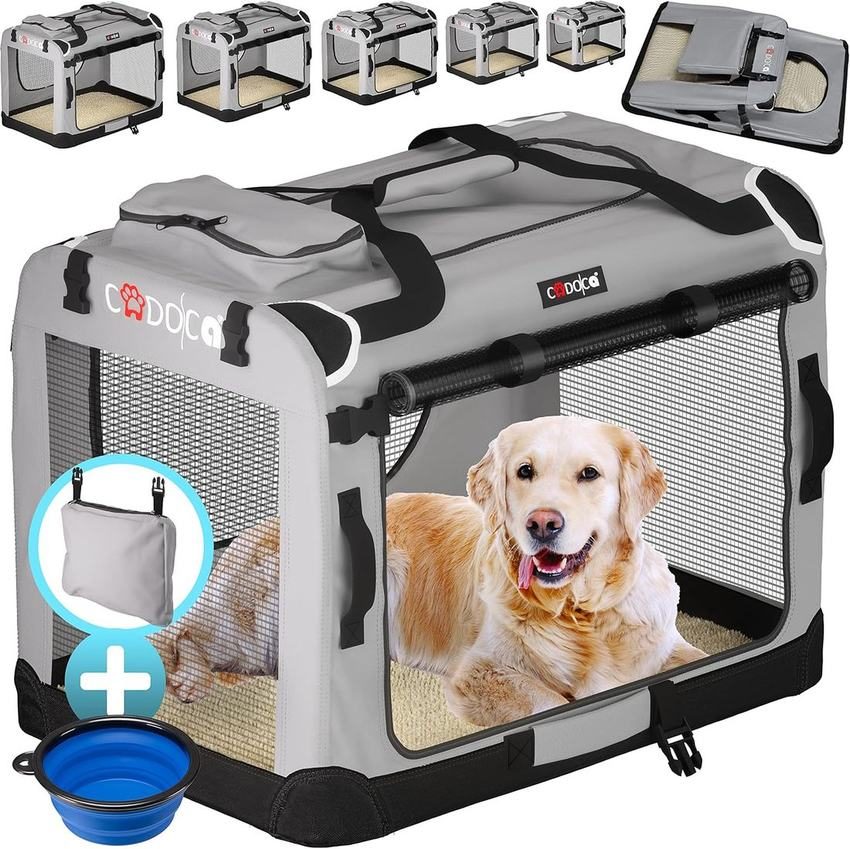 Foldable fabric car crate for dogs, S–XL0 kg) - photo 3