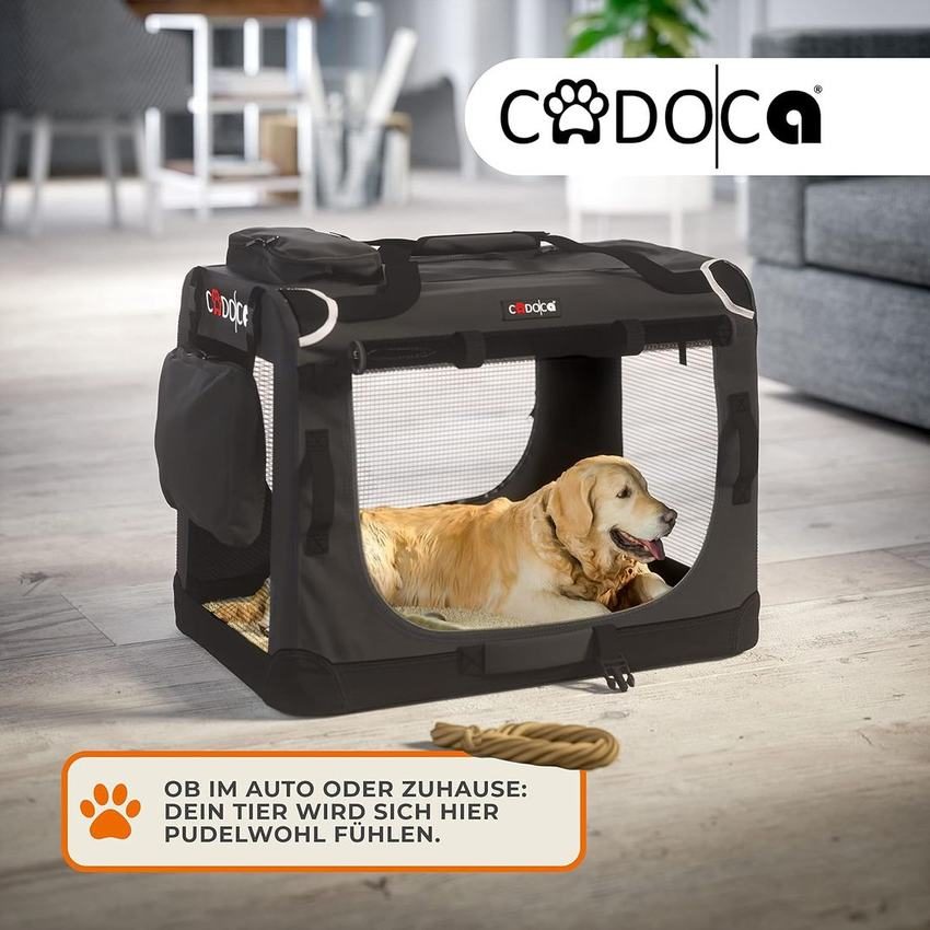 Foldable fabric car crate for dogs, S–XL0 kg) - photo 7