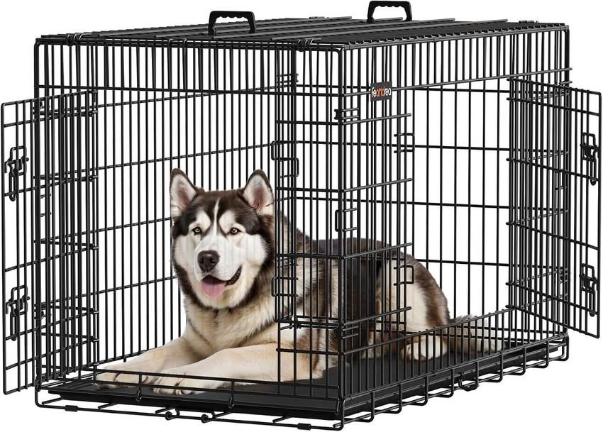 Foldable two-door dog crate, 76–122 cm0 kg) - photo 1