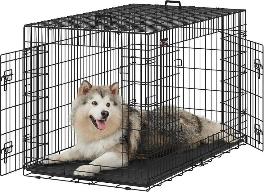 Foldable two-door dog crate, 76–122 cm0 kg) - photo 2