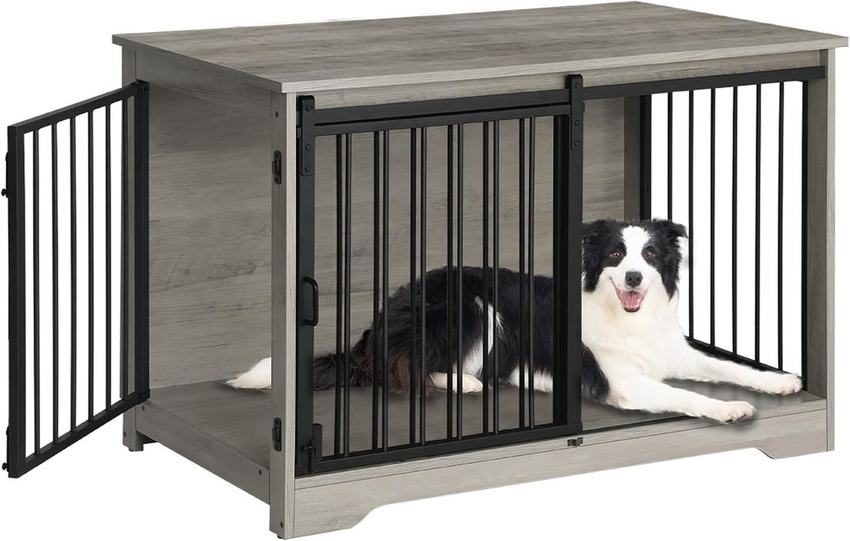 Furniture-style dog crate, 100 cm, two doors0 kg) - photo 4