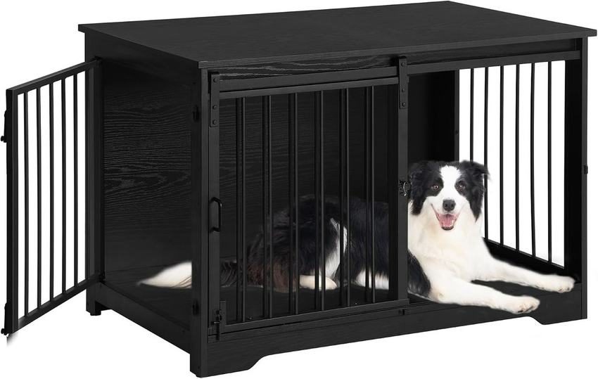 Furniture-style dog crate, 100 cm, two doors0 kg) - photo 5