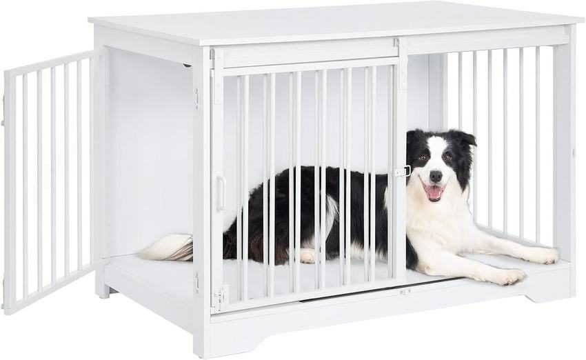 Furniture-style dog crate, 100 cm, two doors0 kg) - photo 6