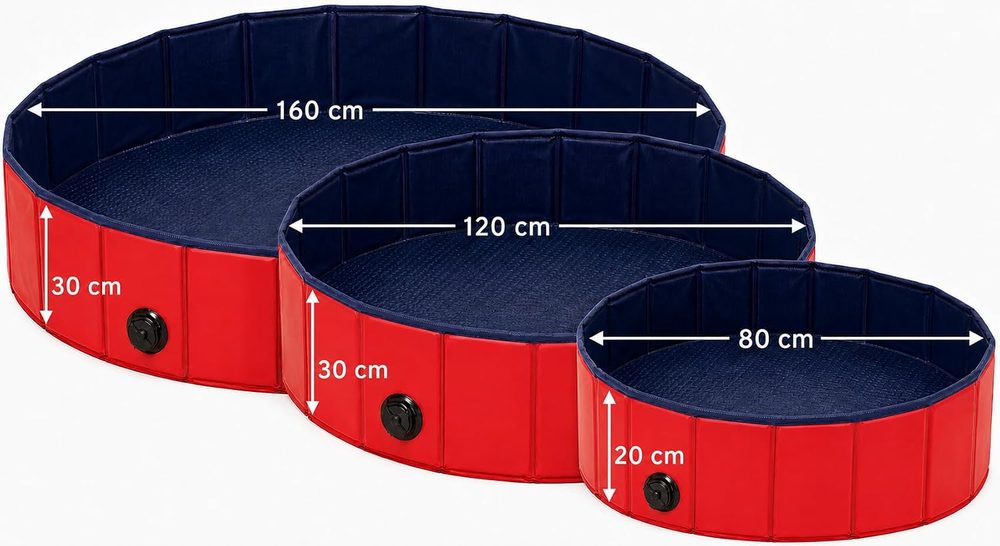 lionto scratch-resistant foldable family pool, 120 / 160 cm — 8
