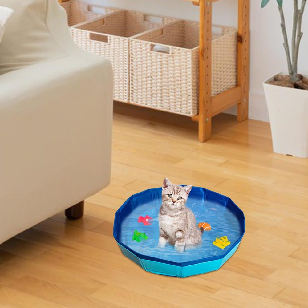 Mini cat pool with six floating fish, 50 cm — 4