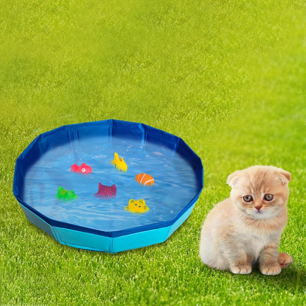 Mini cat pool with six floating fish, 50 cm — 5
