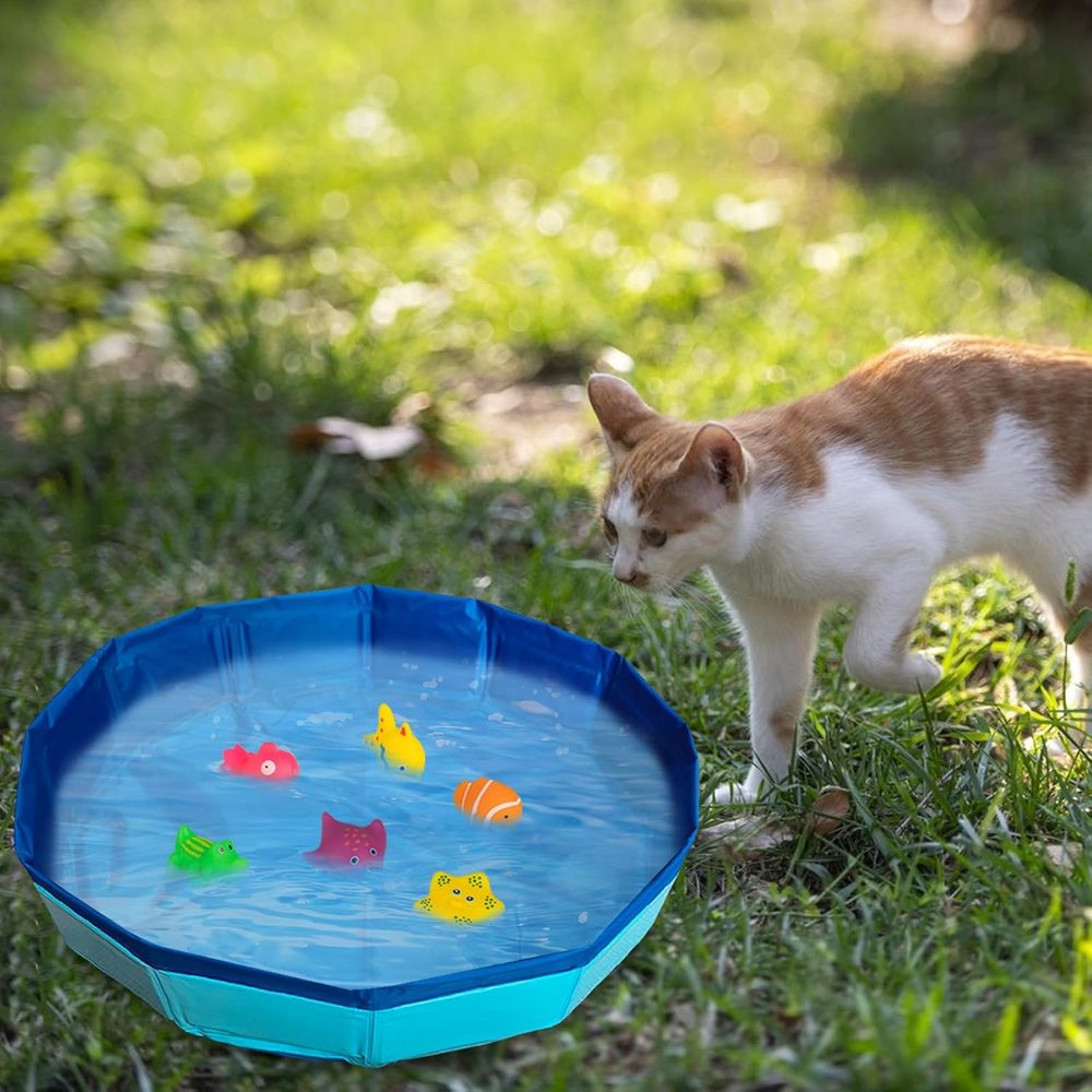 Mini cat pool with six floating fish, 50 cm — 7
