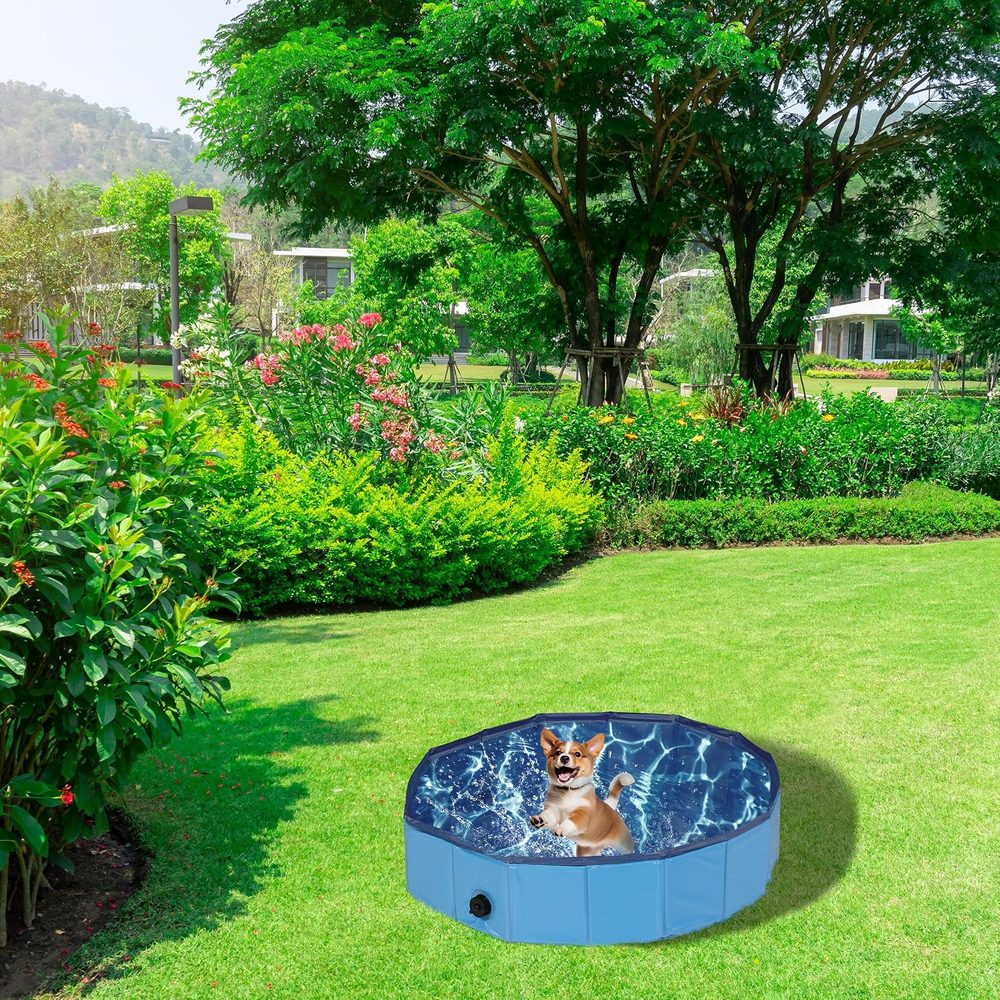 Relaxdays compact pool with drain valve, 80 cm — 2