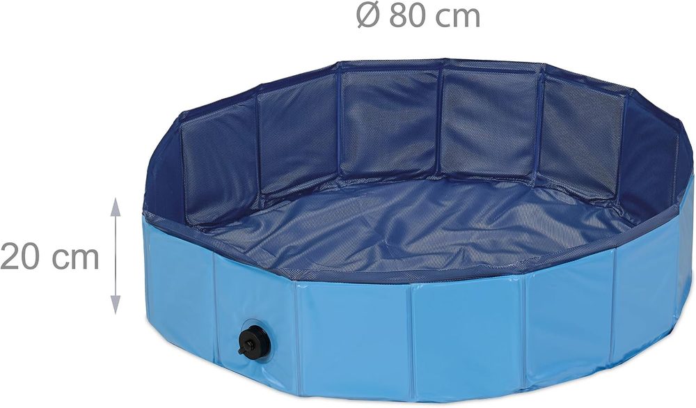 Relaxdays compact pool with drain valve, 80 cm — 4