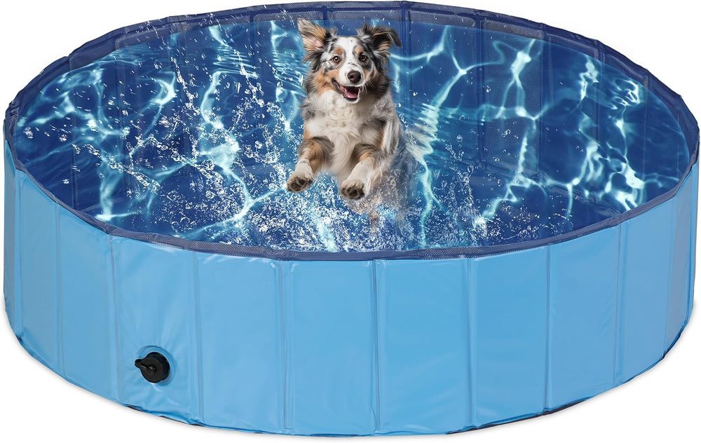 Relaxdays compact pool with drain valve, 80 cm — 9