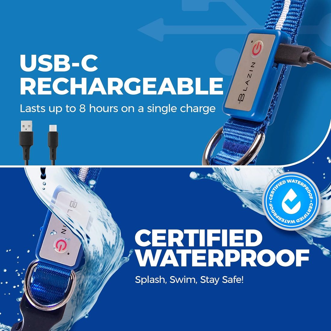 Светящийся ошейник USB — фото 7