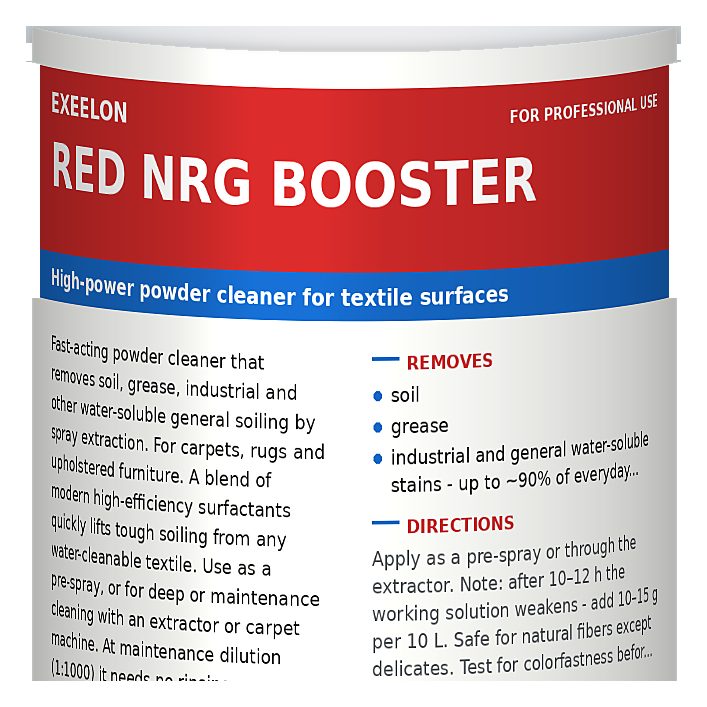 RED NRG BOOSTER - textile cleaning enhancer - photo 2