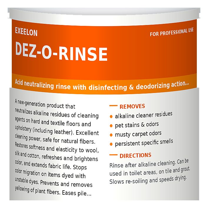 DEZ-O-RINSE - neutralizer-rinse aid - photo 2