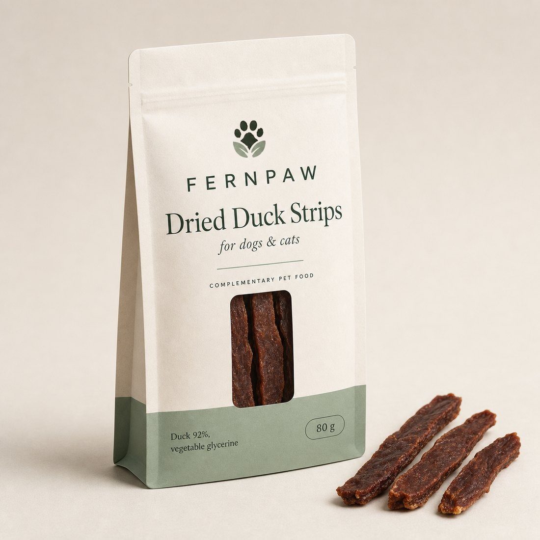 Dried duck meat strips, 80 g - photo 2