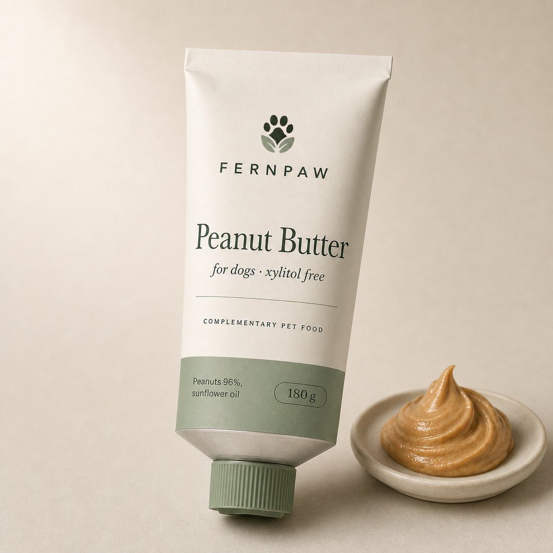Peanut butter for dogs without xylitol, 180 g - photo 1