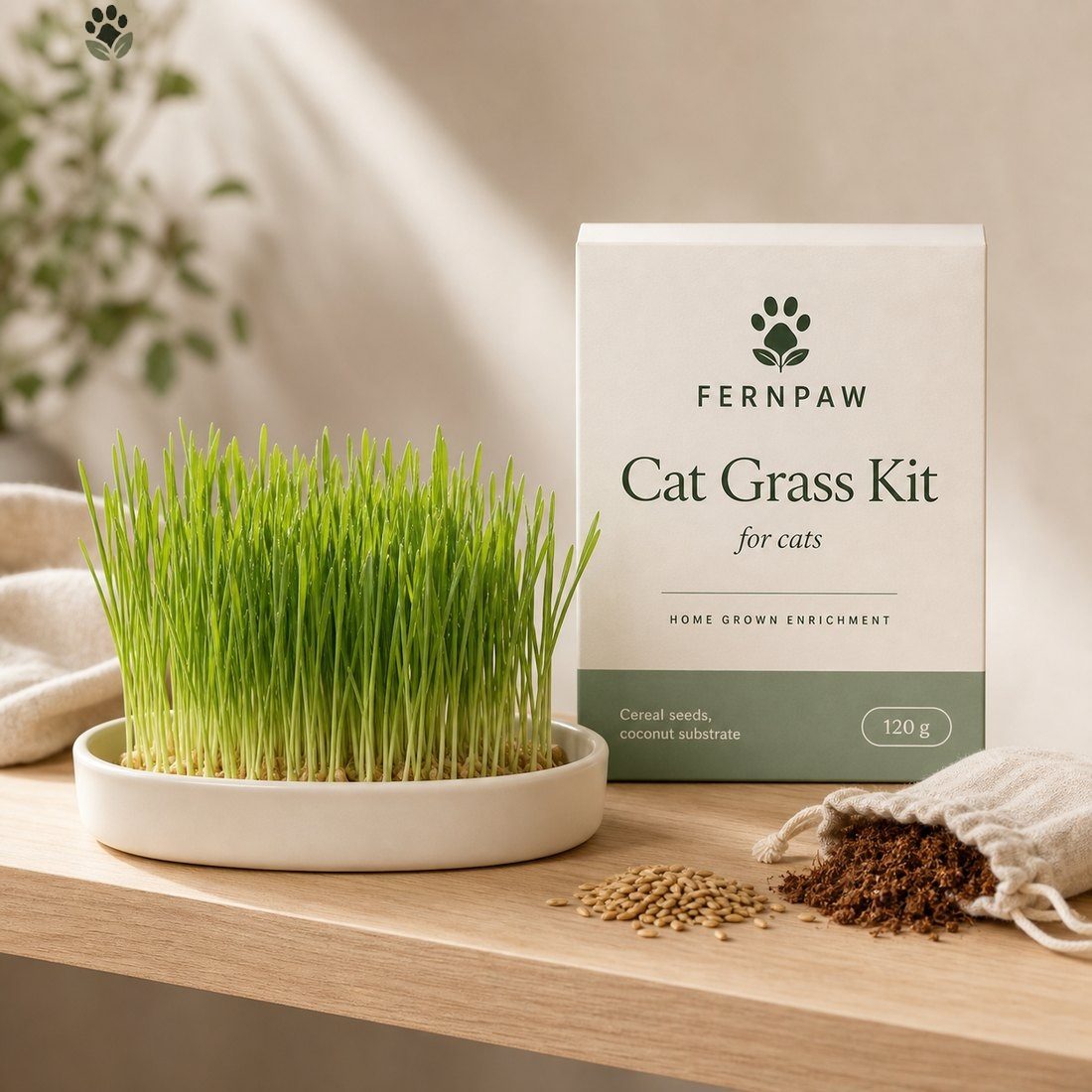 Kit for growing cat grass - photo 3