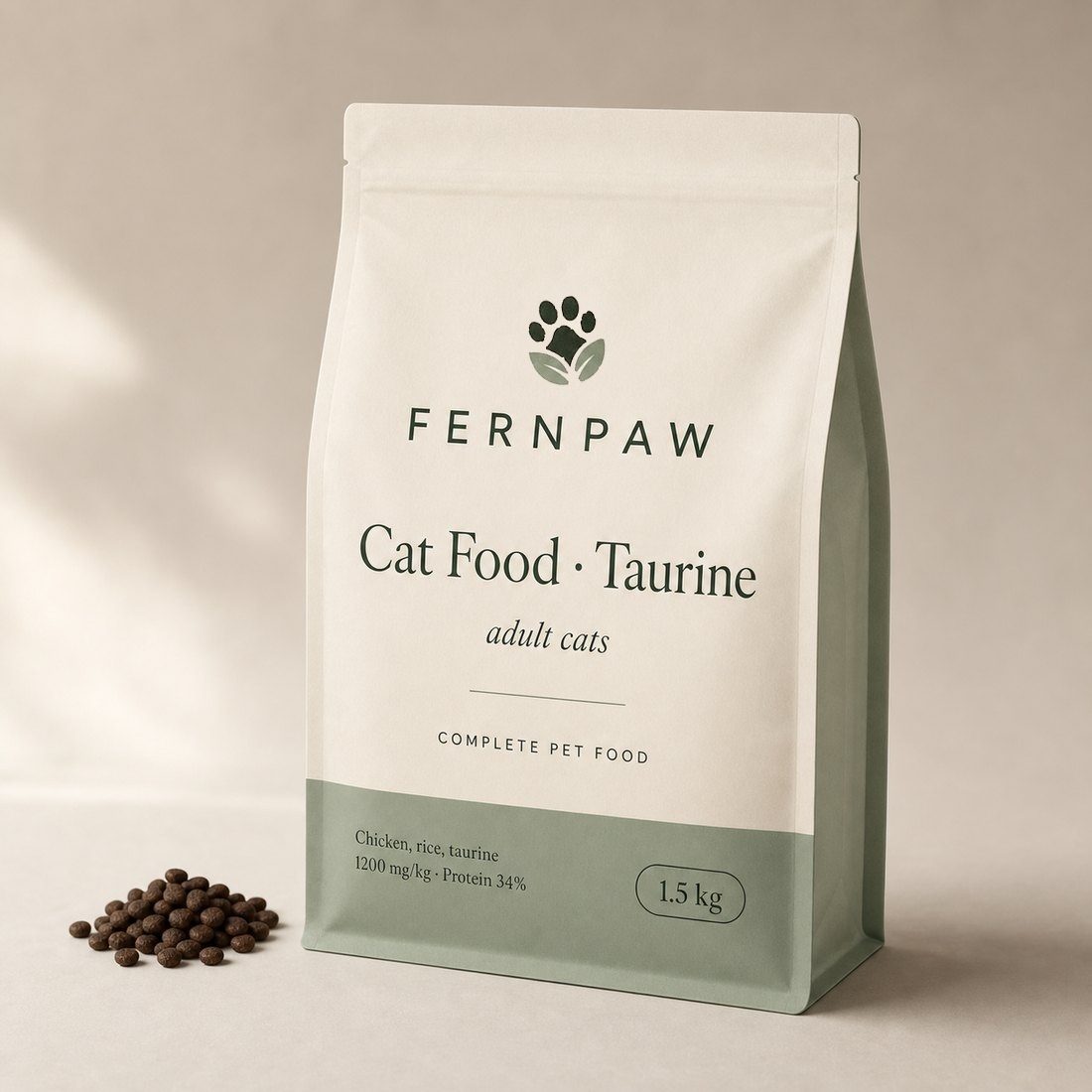 Complete dry cat food with taurine, 1.5 kg - photo 2