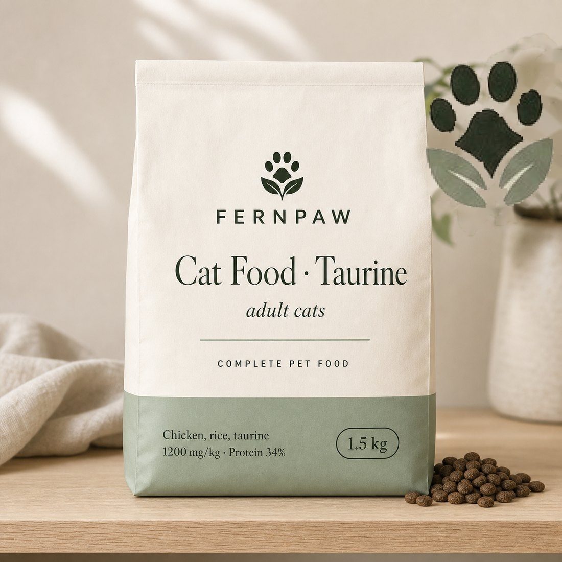 Complete dry cat food with taurine, 1.5 kg - photo 3