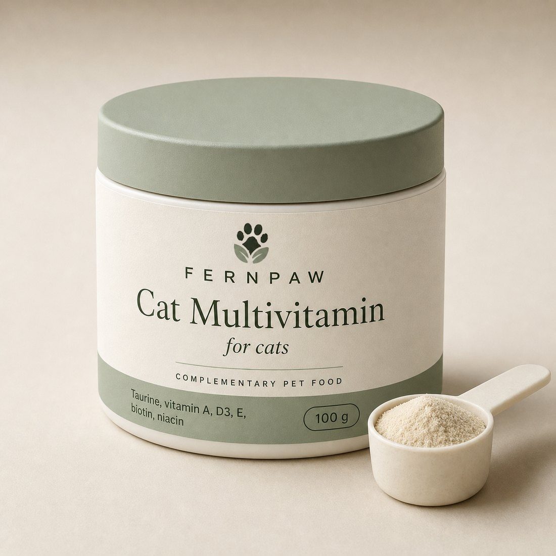 Multivitamin for cats with taurine, powder 100 g - photo 2