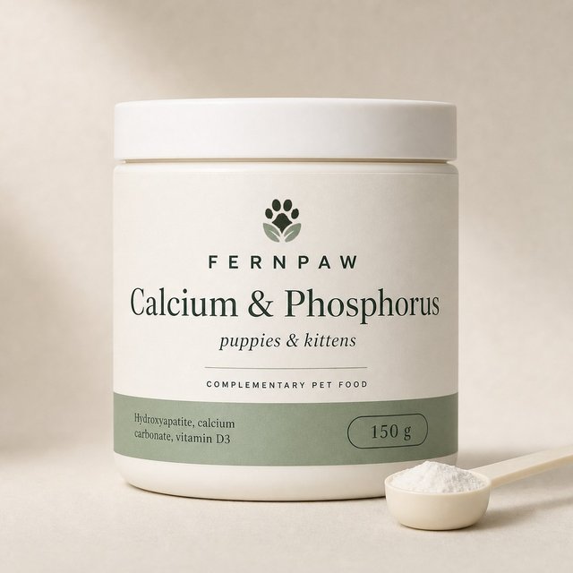 Calcium and phosphorus for puppies and kittens, 150 g
