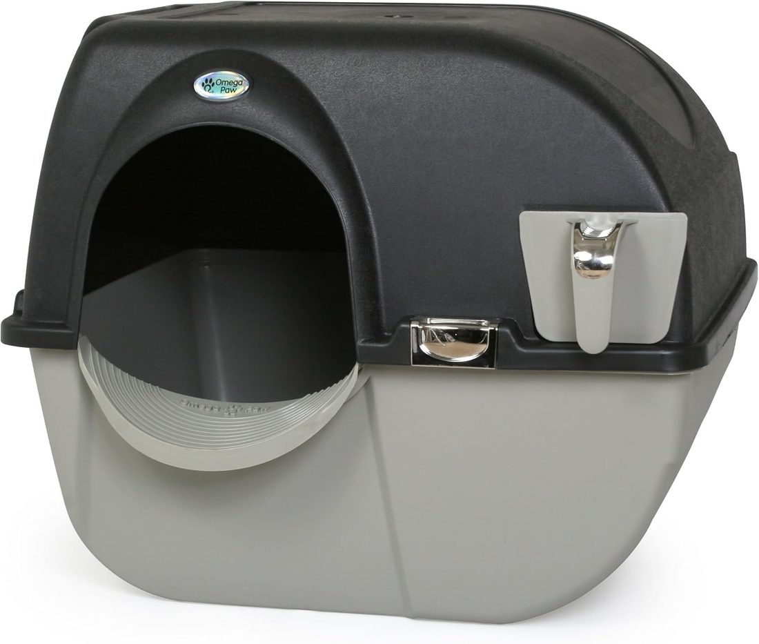 Omega Paw Elite Roll'n Clean — self-cleaning cat litter box, no electronics - 1