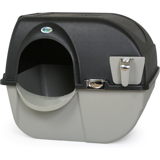 Omega Paw Elite Roll'n Clean — self-cleaning cat litter box, no electronics