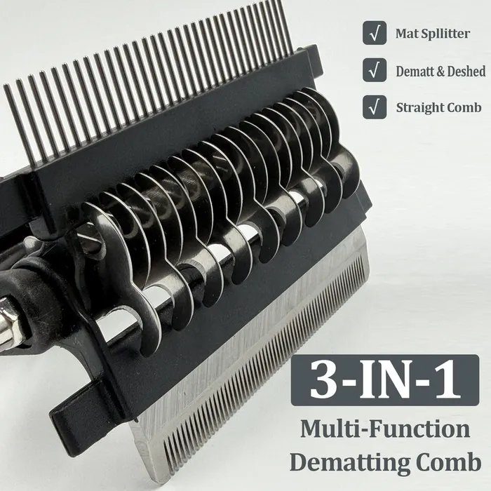 Double-sided brush-deshedder for dogs and cats - photo 4