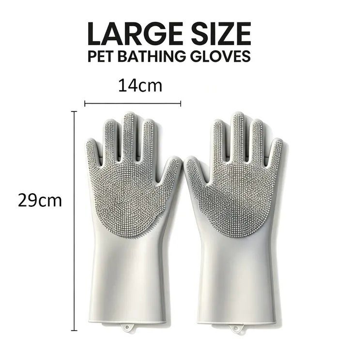 Silicone grooming mitt - photo 3