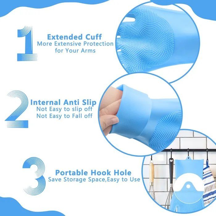 Silicone grooming mitt - photo 5