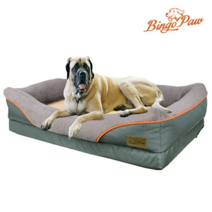 Bed with a side and a removable cover for dogs - photo 3
