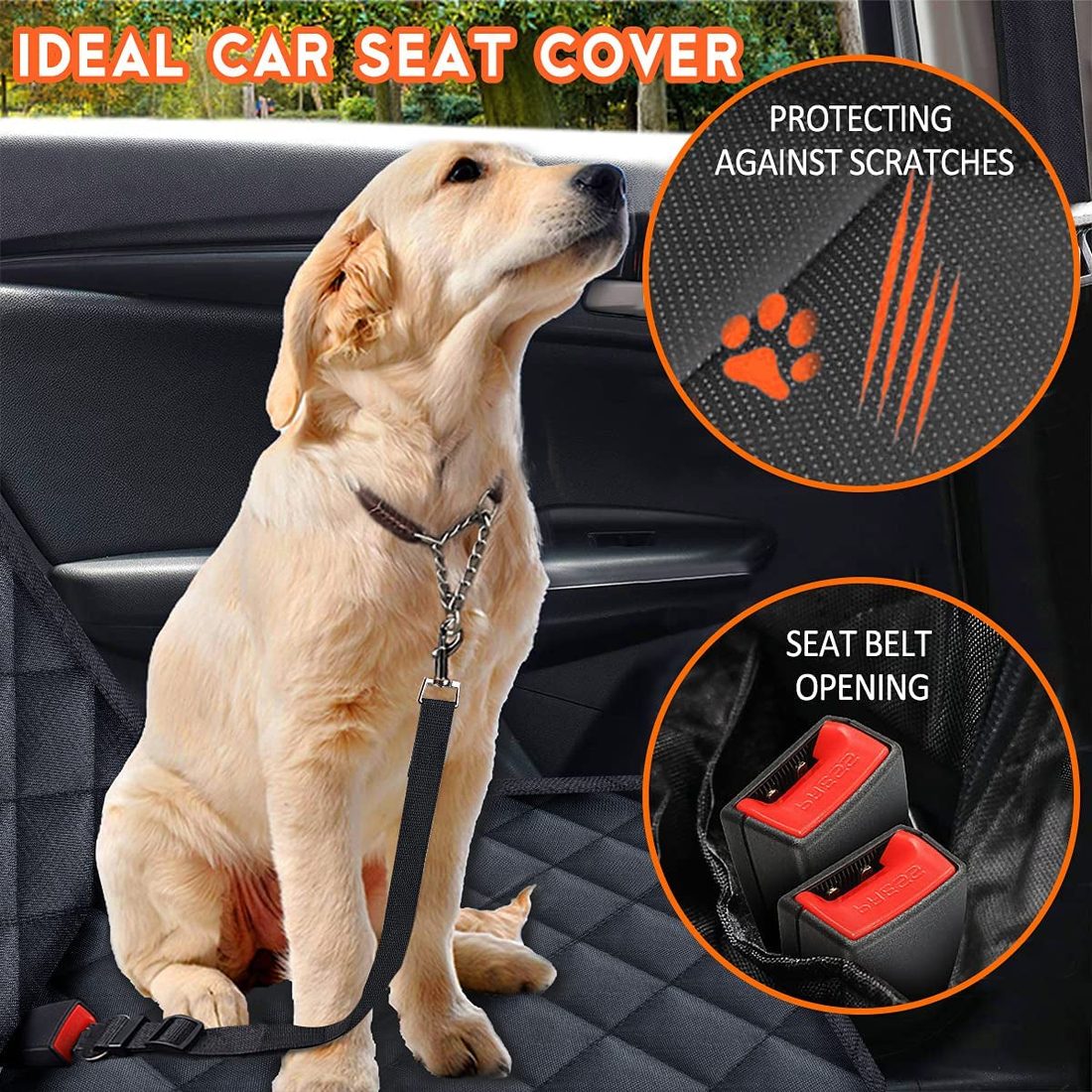 Waterproof Car Seat Hammock for Dogs — photo 4