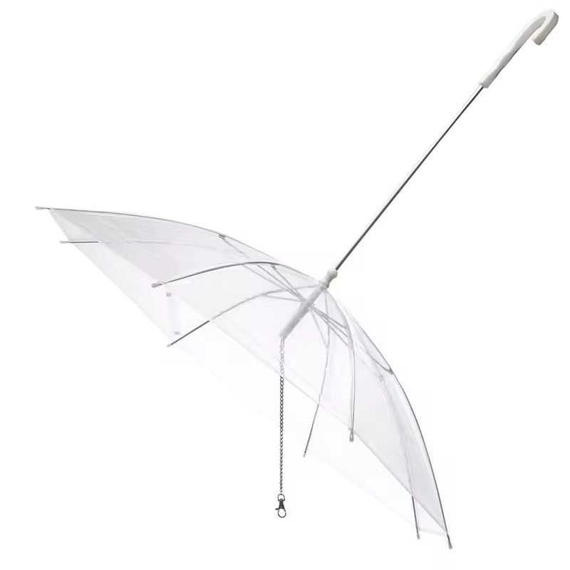 Umbrella Dog Lead — Clear Canopy for Rainy Walks — photo 1